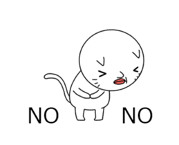 ultra high speed motion cat EG sticker #14799498