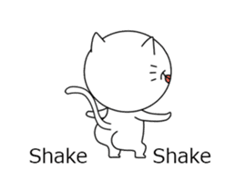 ultra high speed motion cat EG sticker #14799500