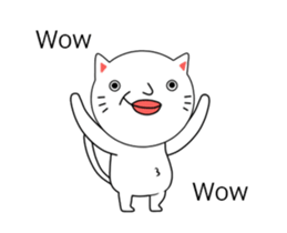 ultra high speed motion cat EG sticker #14799502