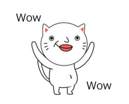 ultra high speed motion cat EG sticker #14799502