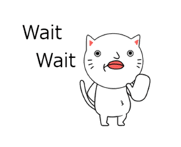 ultra high speed motion cat EG sticker #14799503