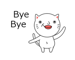 ultra high speed motion cat EG sticker #14799504