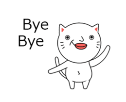 ultra high speed motion cat EG sticker #14799504