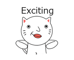 ultra high speed motion cat EG sticker #14799507