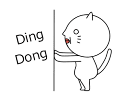 ultra high speed motion cat EG sticker #14799508