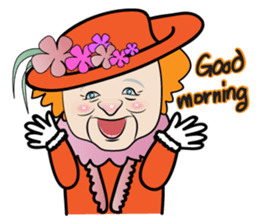 grand mom and her family sticker #14800544