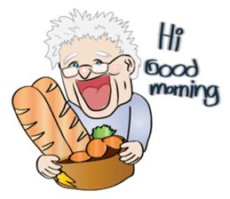 grand mom and her family sticker #14800550