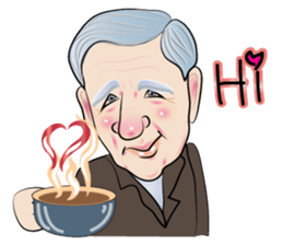 grand mom and her family sticker #14800553