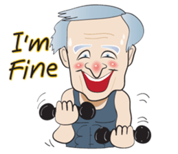 grand mom and her family sticker #14800554