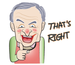 grand mom and her family sticker #14800558