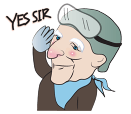 grand mom and her family sticker #14800559