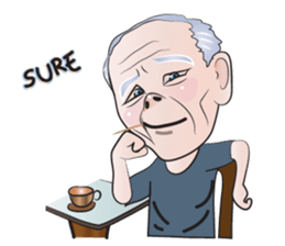 grand mom and her family sticker #14800561