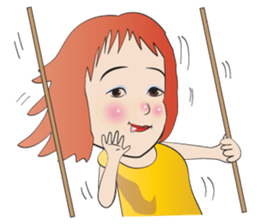 grand mom and her family sticker #14800573