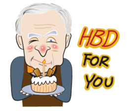 grand mom and her family sticker #14800580