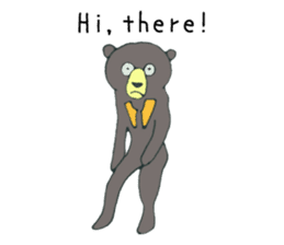 Hello! I'm a Sun Bear! sticker #14801174