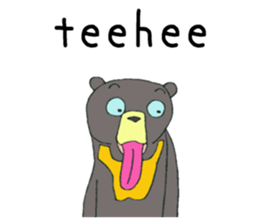 Hello! I'm a Sun Bear! sticker #14801208