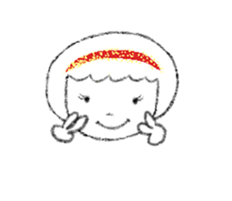 Red circle dot girl Part.2 (I) sticker #14801587