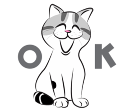 Platoo funny cat sticker #14802375