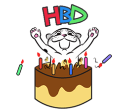 Platoo funny cat sticker #14802379