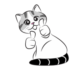 Platoo funny cat sticker #14802380