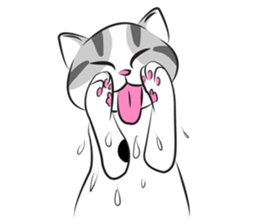 Platoo funny cat sticker #14802386