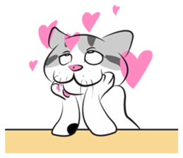 Platoo funny cat sticker #14802388