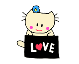 Dinkyneko & Friends #9 _LOVE (anime) sticker #14802415