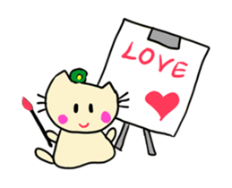 Dinkyneko & Friends #9 _LOVE (anime) sticker #14802418