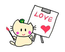 Dinkyneko & Friends #9 _LOVE (anime) sticker #14802418