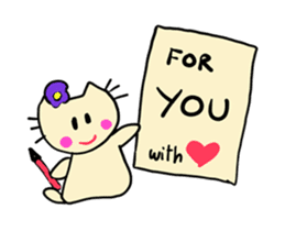 Dinkyneko & Friends #9 _LOVE (anime) sticker #14802426