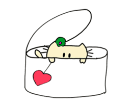 Dinkyneko & Friends #9 _LOVE (anime) sticker #14802427