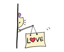 Dinkyneko & Friends #9 _LOVE (anime) sticker #14802429