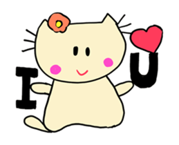 Dinkyneko & Friends #9 _LOVE (anime) sticker #14802431