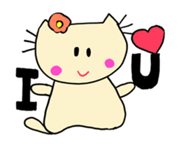 Dinkyneko & Friends #9 _LOVE (anime) sticker #14802431