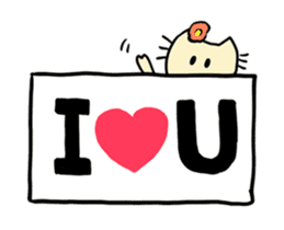 Dinkyneko & Friends #9 _LOVE (anime) sticker #14802432