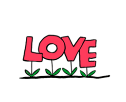 Dinkyneko & Friends #9 _LOVE (anime) sticker #14802433