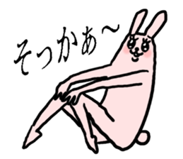 angry rabbit usami sticker #14803015