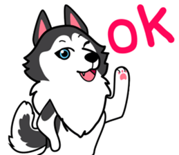 Lovely siberian husky dog sticker #14803192