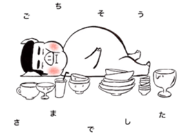 Daily life of a "taka"pig sticker #14804055