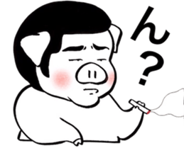 Daily life of a "taka"pig sticker #14804074