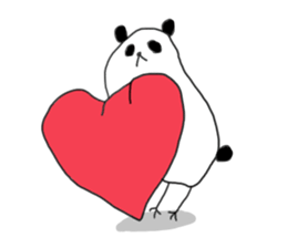 pan!pan!valentaine panda! sticker #14804254
