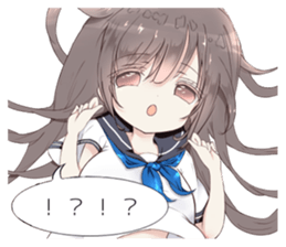 Milk-chan speech bubbles with sticker sticker #14804629