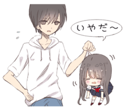 Milk-chan speech bubbles with sticker sticker #14804641