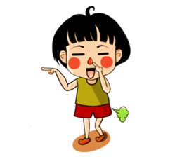 Stupid but Lovely Girl Sticker sticker #14805237