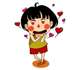 Stupid but Lovely Girl Sticker sticker #14805240