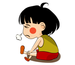 Stupid but Lovely Girl Sticker sticker #14805246