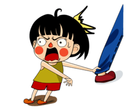 Stupid but Lovely Girl Sticker sticker #14805248