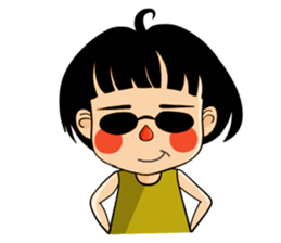 Stupid but Lovely Girl Sticker sticker #14805249