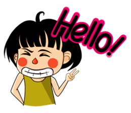 Stupid but Lovely Girl Sticker sticker #14805254