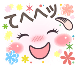 Softly stickers of cute face. sticker #14805293